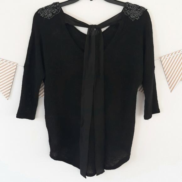 Maurices 3/4 Sleeve Tie Back Shirt - Picture 9 of 11